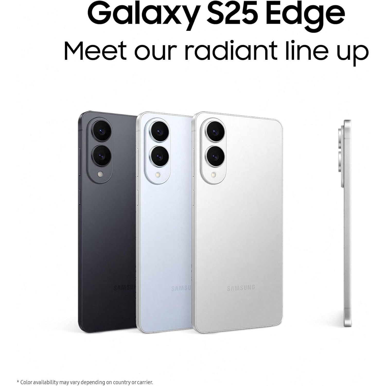Buy Samsung,Samsung Galaxy S25 Edge 5G 12GB RAM 512GB Titanium Jet Black SIM-Free Unlocked - Gadcet UK | UK | London | Scotland | Wales| Near Me | Cheap | Pay In 3 | Mobile & Smart Phones