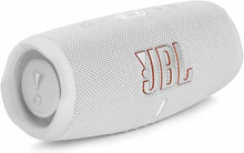 JBL Charge 5 Portable Bluetooth Speaker – Deep Bass, 20H Playtime, IP67 Waterproof, Powerbank, White
