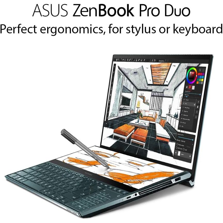 Buy ASUS,ASUS ZenBook Pro Duo UX581 – Intel Core i9, 32GB RAM, 1TB SSD, RTX 2060 6GB, 15.6" 4K Dual Screen Laptop Celestial Blue - Gadcet UK | UK | London | Scotland | Wales| Near Me | Cheap | Pay In 3 | Laptops