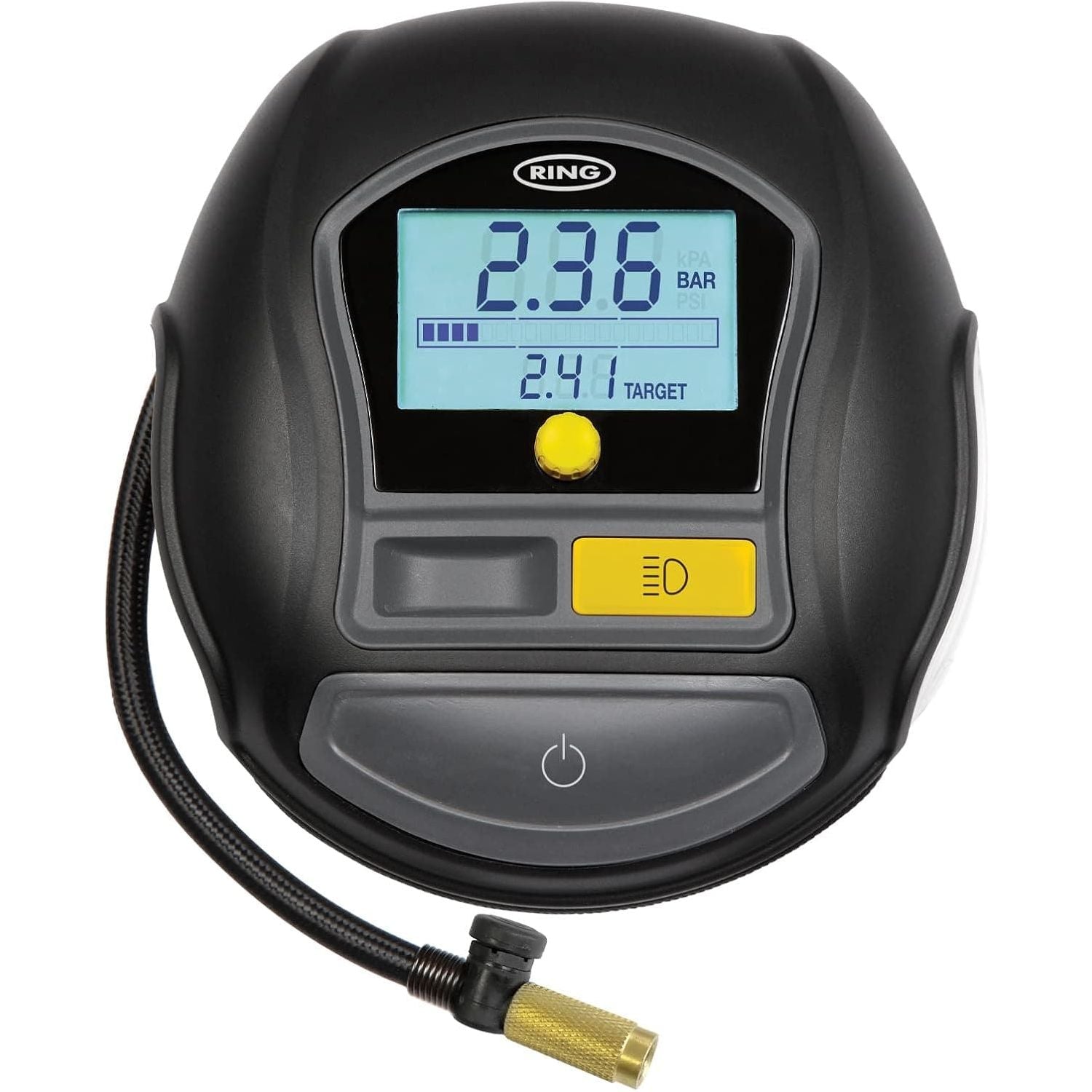 Buy Ring,Ring Automotive - RTC1000 12V rapid tyre inflator air compressor car pump with preset digital pressure gauge, memory function, 2 min inflation, LED light, carry case, valve adaptor kit - Gadcet UK | UK | London | Scotland | Wales| Near Me | Cheap | Pay In 3 | Motorcycles & Scooters