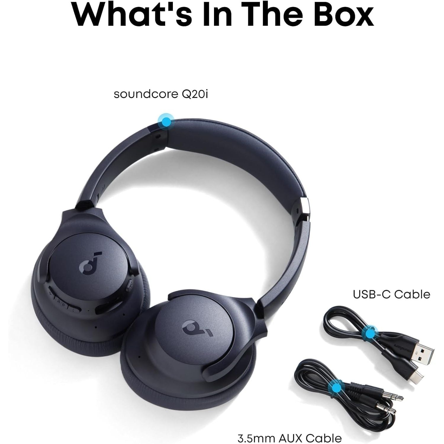 Buy Soundcore,soundcore Anker Q20i, Hybrid Active Noise Cancelling Foldable Headphones - Gadcet UK | UK | London | Scotland | Wales| Near Me | Cheap | Pay In 3 | Over-Ear Headphones