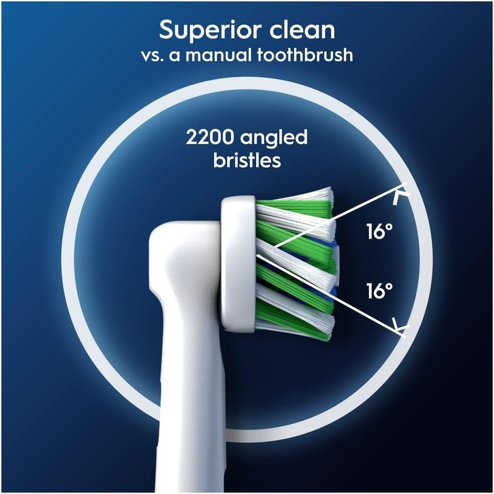 Buy Oral-B,Oral-B Pro Cross Action Electric Toothbrush Head, X-Shape and Angled Bristles for Deeper Plaque Removal, Pack of 10 Toothbrush Heads, Suitable for Mailbox, White - Gadcet UK | UK | London | Scotland | Wales| Near Me | Cheap | Pay In 3 | Toothbrush Accessories