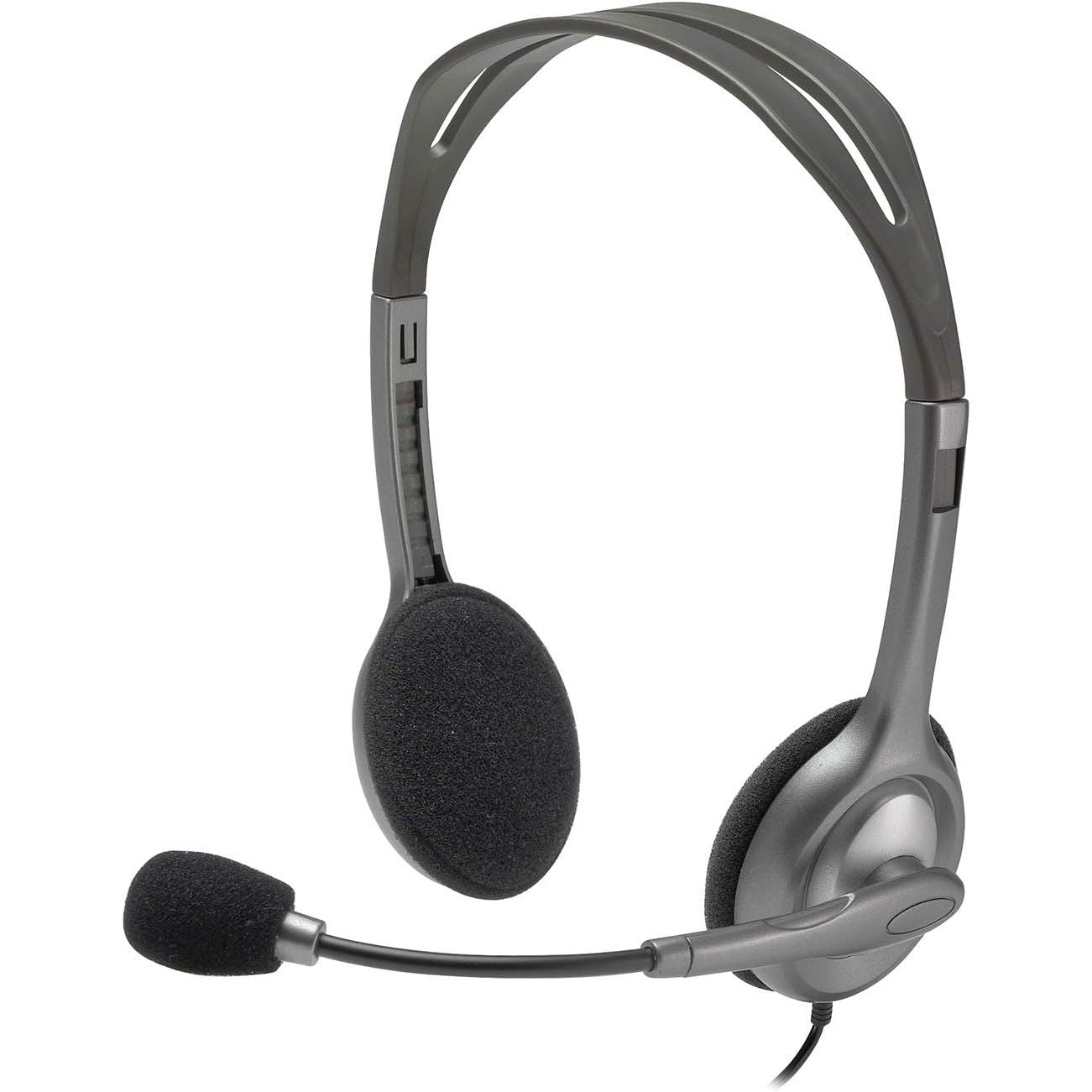Buy Logitech,Logitech H110 Wired Stereo Headset – Noise-Cancelling Mic, 3.5mm Dual Jack, Black - Gadcet UK | UK | London | Scotland | Wales| Near Me | Cheap | Pay In 3 | Headphones & Headsets