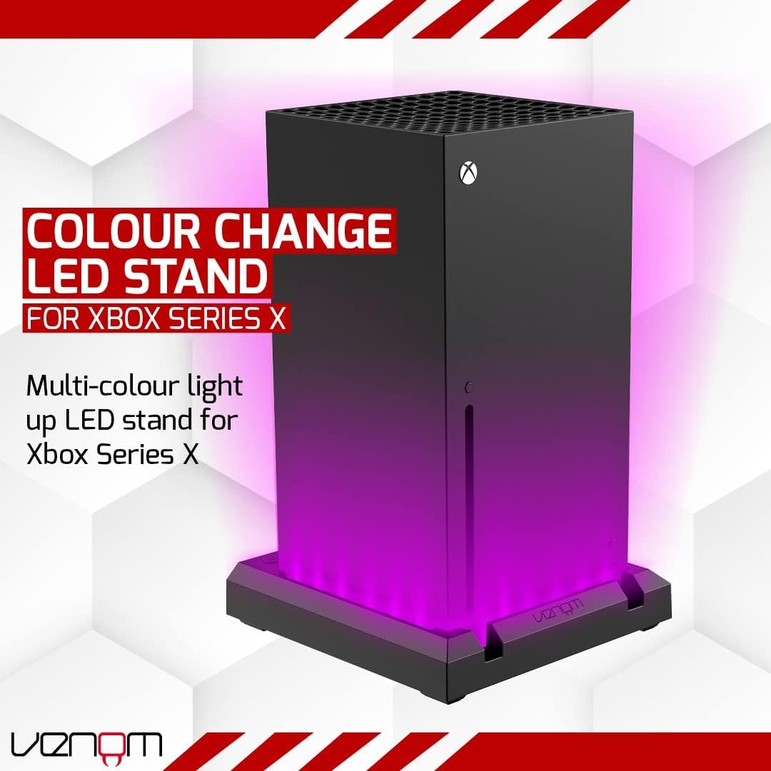 Buy Venom,Venom LED Light-Up Console Stand for Xbox Series X - Gadcet UK | UK | London | Scotland | Wales| Near Me | Cheap | Pay In 3 | Portable Game Console Accessories