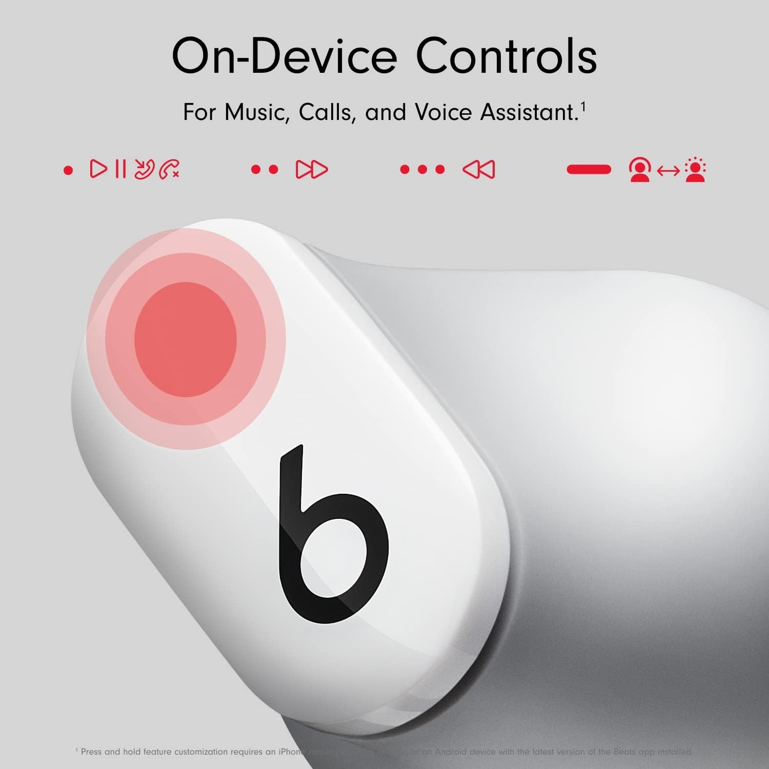 Buy Cashify Tech Ltd,Beats Studio Buds True Wireless Bluetooth In-Ear Headphones with Active Noise Cancelling - White - Gadcet UK | UK | London | Scotland | Wales| Near Me | Cheap | Pay In 3 | Headphones & Headsets