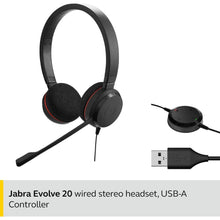 Buy Jabra,Jabra Evolve 20 Stereo Headset – Microsoft Certified Headphones for VoIP Softphone with Passive Noise Cancellation – USB-Cable with Controller – Black - Gadcet UK | UK | London | Scotland | Wales| Near Me | Cheap | Pay In 3 | Headphones & Headsets