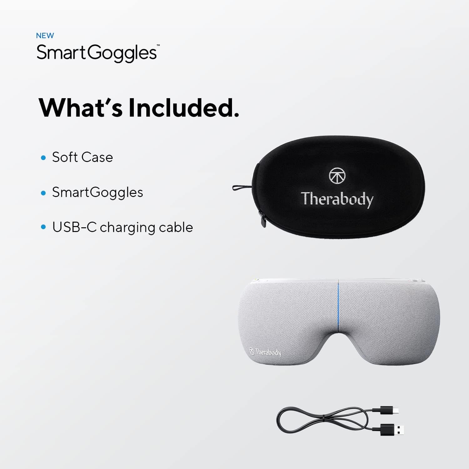 Buy Therabody,Therabody SmartGoggles Biometric Heated Eye Mask & Facial Massager Device - Bluetooth Sleep Mask Goggles with 3 Custom Modes for Stress Relief, Anxiety Relief, Tension Headache Relief & Improved Sleep - Gadcet | UK | London | Scotland | Wales| Near Me | Cheap | Pay In 3 | Eye Masks