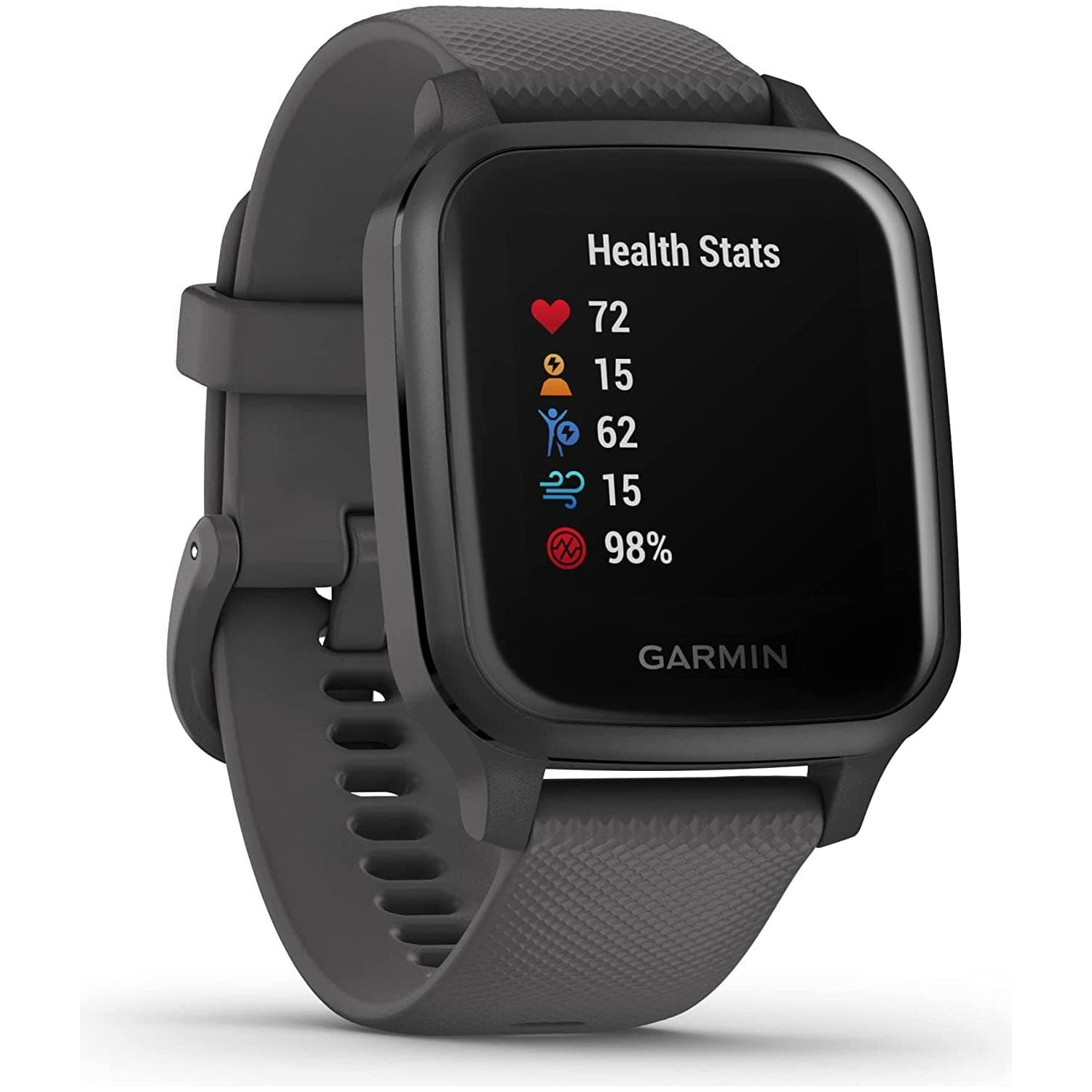 Garmin Venu Sq GPS Smartwatch with All-day Health Monitoring and Fitness Features, Built-in Sports Apps and More, Shadow Grey with Slate Bezel - 5