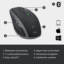 Buy Logitech,Logitech MX Anywhere 2S Wireless Mouse, Multi-Device, Bluetooth and 2.4 GHz with USB Unifying Receiver, 200 To 4000 Dpi Any Surface Laser Tracking, 7-Buttons, Laptop/ PC/ Mac/ iPad OS - Graphite Black - Gadcet UK | UK | London | Scotland | Wales| Ireland | Near Me | Cheap | Pay In 3 | Keyboard & Mouse Wrist Rests