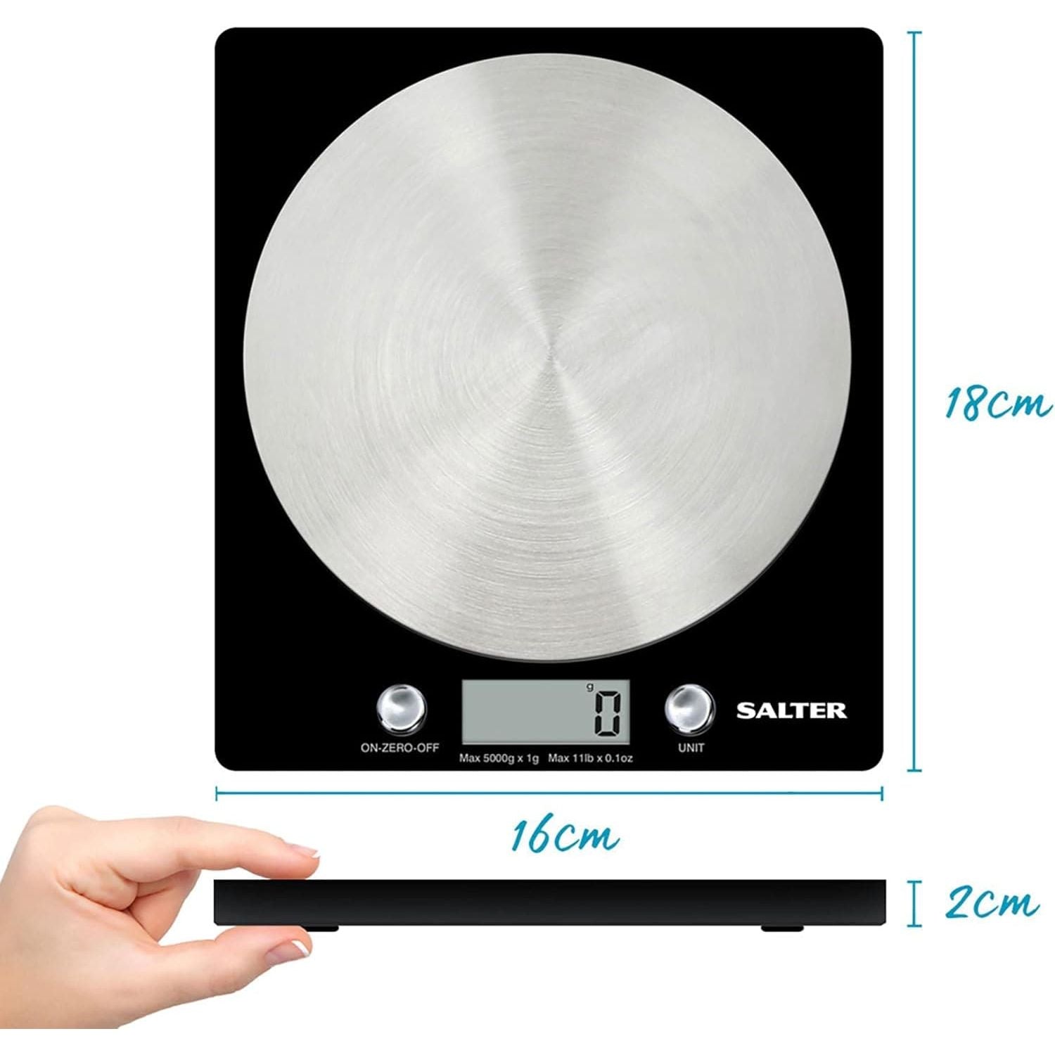 Buy Salter,Salter Digital Kitchen Scale 5kg - Stainless Steel Food Scale with LCD Display, Tare Function & Liquid Measurement - Gadcet UK | UK | London | Scotland | Wales| Near Me | Cheap | Pay In 3 | Electronics