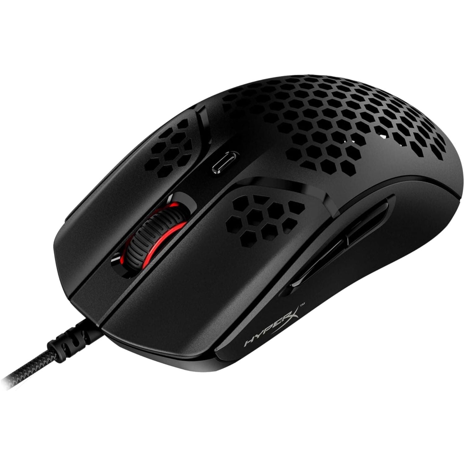 Buy HyperX,HyperX Pulsefire Haste – Gaming Mouse – Ultra-Lightweight, 59g, Honeycomb Shell, Hex Design, HyperFlex Cable, Up to 16000 DPI, 6 Programmable Buttons, Black - Gadcet UK | UK | London | Scotland | Wales| Near Me | Cheap | Pay In 3 | Keyboard & Mouse