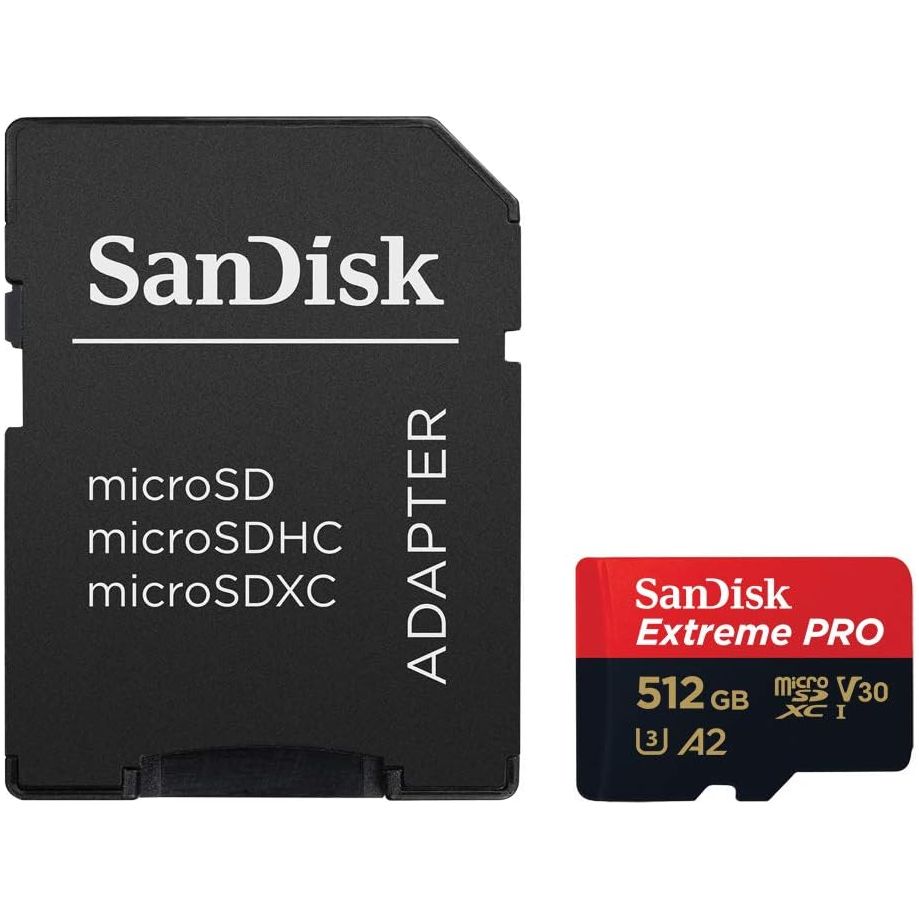 Buy SanDisk,SanDisk 512GB Extreme PRO microSDXC UHS-I Card - 200MB/s, A2, U3, V30, with RescuePro Deluxe, for Smartphones, Action Cameras & Drones - Gadcet UK | UK | London | Scotland | Wales| Near Me | Cheap | Pay In 3 | Flash Memory Cards