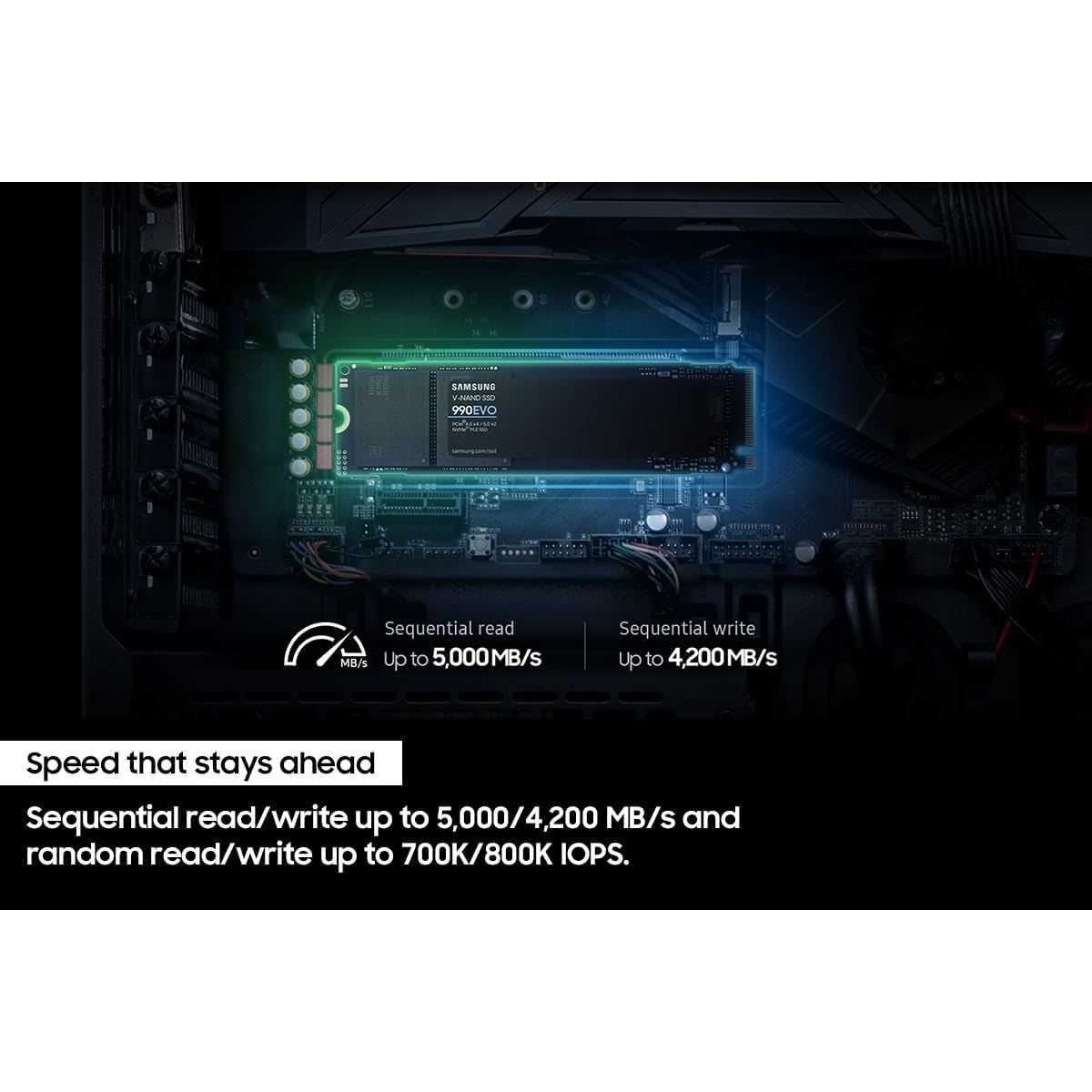 Buy Samsung,Samsung 990 EVO 2TB NVMe M.2 SSD – PCIe 4.0/5.0, Up to 5000/4200MB/s, Internal SSD (MZ-V9E2T0BW) - Gadcet UK | UK | London | Scotland | Wales| Near Me | Cheap | Pay In 3 | External Hard drives