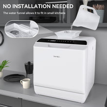 Buy Hermitlux,Hermitlux Mini Countertop Dishwasher 4 Place Settings, 5L Tank, 6 Programs, Touch Control, Baby Care & Fruit Wash - White - Gadcet UK | UK | London | Scotland | Wales| Near Me | Cheap | Pay In 3 | Kitchen Tools & Utensils