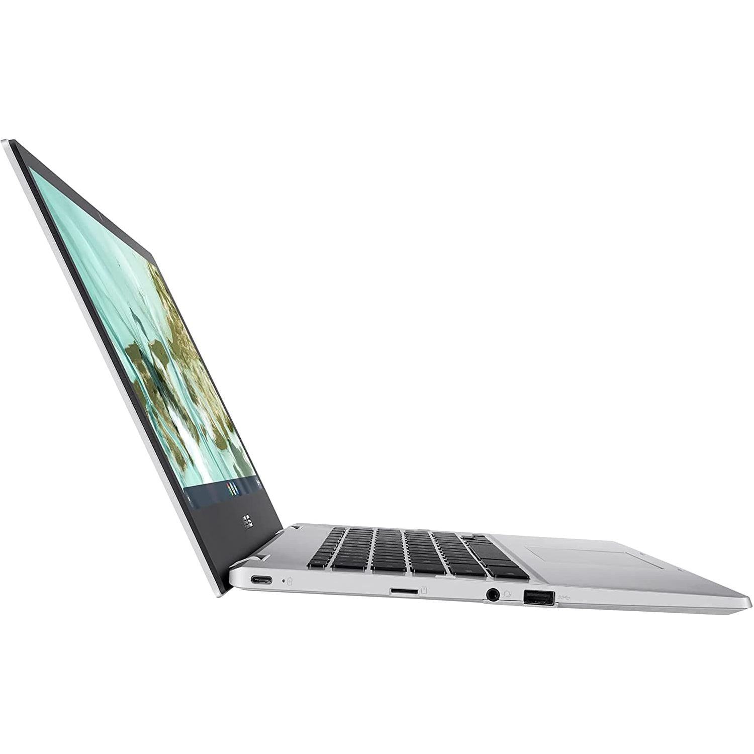 ASUS,Asus Chromebook CX1400CN Intel N3350/BGA 4GB RAM, 64GB Storage eMMC, Chrome OS - Transparent Silver - Gadcet.com