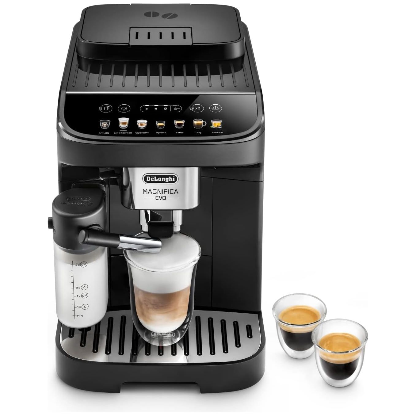 Buy De'Longhi,De'Longhi Magnifica Evo, Bean to Cup Coffee and Cappuccino Maker, 1450 watts, 250g bean container, 1.8L water container, ECAM292.81.B, Plastic, Black - Gadcet UK | UK | London | Scotland | Wales| Near Me | Cheap | Pay In 3 | Coffee Makers & Espresso Machines