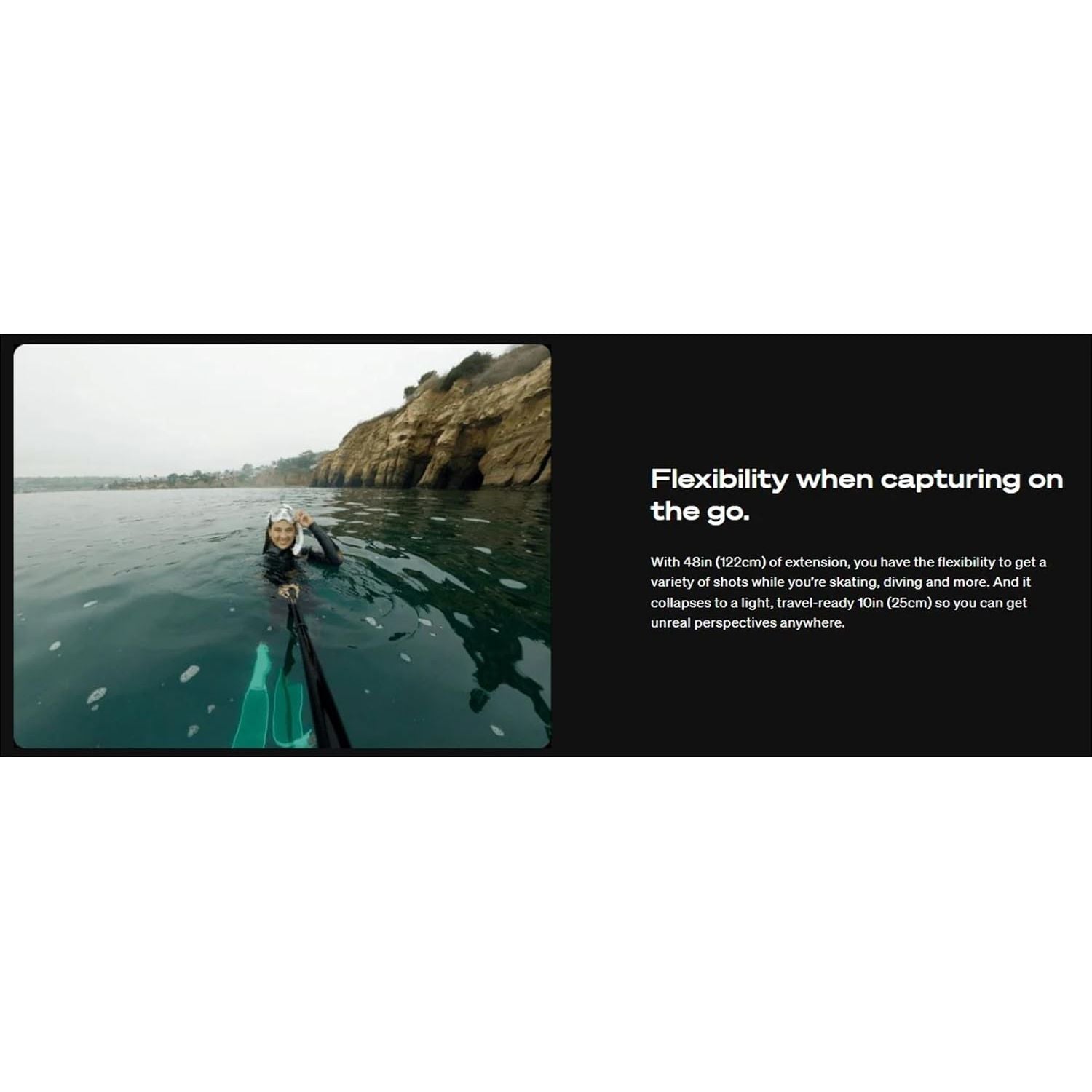 Buy GoPro,GoPro Extension 122cm Pole & Waterproof Shutter Remote Black - Gadcet UK | UK | London | Scotland | Wales| Near Me | Cheap | Pay In 3 | Camera Stabilizers & Supports