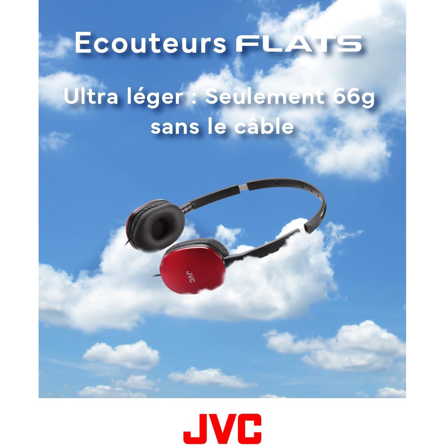 Buy JVC,JVC HA-S160M-R Flats Foldable Compact Headphones - Glossy Red, On/Off Microphone Switch, Ideal for Teleworking & Online Seminars - Gadcet UK | UK | London | Scotland | Wales| Near Me | Cheap | Pay In 3 | Headphones / Headset
