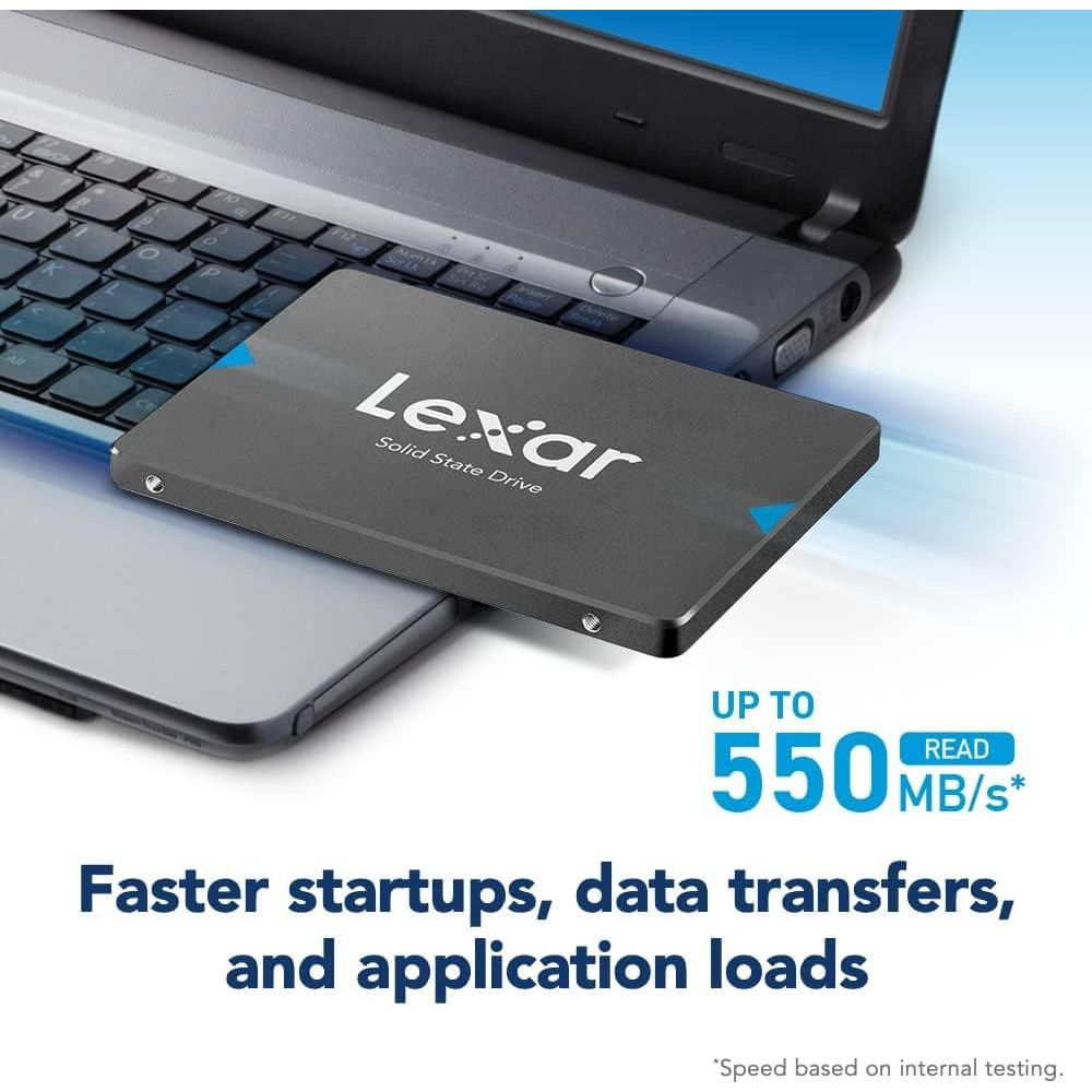Buy Lexar,Lexar NQ100 480GB 2.5” SATA III Internal SSD, Solid State Drive, Up to 550MB/s Read (LNQ100X480G-RNNNU) - Gadcet UK | UK | London | Scotland | Wales| Near Me | Cheap | Pay In 3 | Hard Drive
