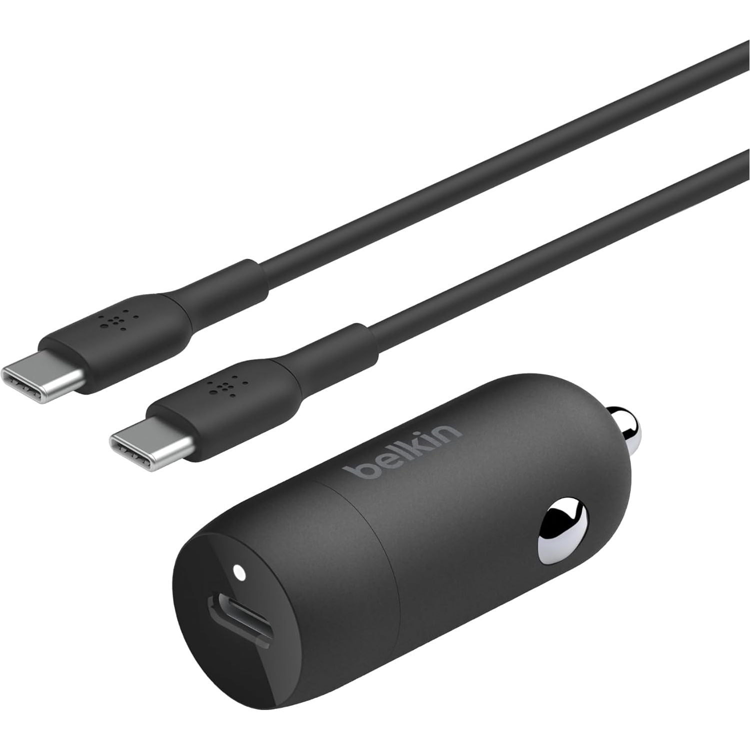 Buy Belkin,Belkin BoostCharge 30W USB-C Fast Car Charger – Compact Design with USB-C to USB-C Cable – Universal for iPhone 16/15, Galaxy S23, Note & More – Black - Gadcet UK | UK | London | Scotland | Wales| Near Me | Cheap | Pay In 3 | Power Adapters & Chargers