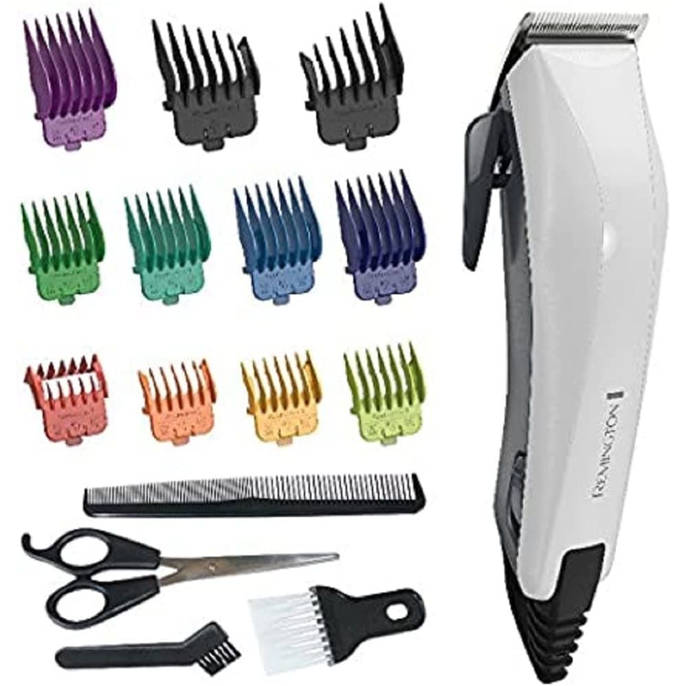 Buy Remington,Remington HC5035 Corded Colour Cut Hair Clipper, White and Grey - Gadcet.com | UK | London | Scotland | Wales| Ireland | Near Me | Cheap | Pay In 3 | Shaver & Trimmer