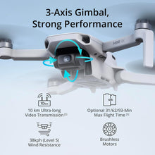 DJI Mini 4K Camera Drone Combo – Ultra-Light (<249g), 4K UHD, 3-Axis Gimbal, 10km Video Transmission, 62min Flight (2 Batteries), QuickShots & Auto Return