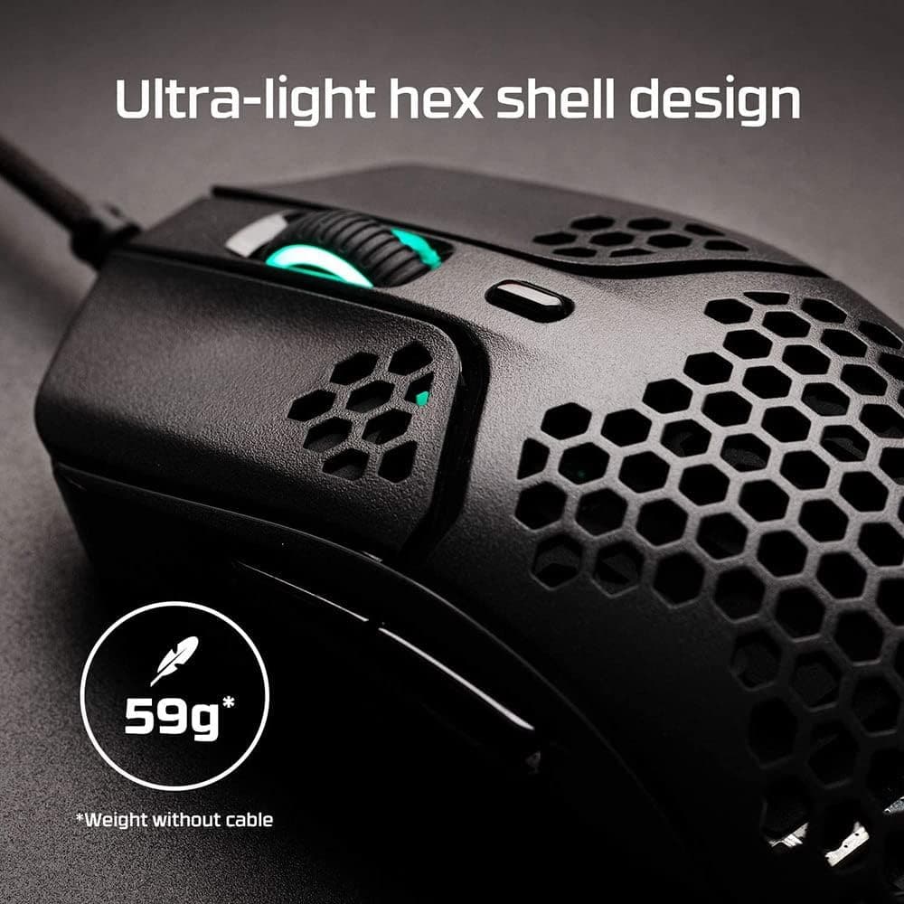 Buy HyperX,HyperX Pulsefire Haste - Gaming Mouse - Black-Red - Gadcet UK | UK | London | Scotland | Wales| Ireland | Near Me | Cheap | Pay In 3 | Computer Accessories
