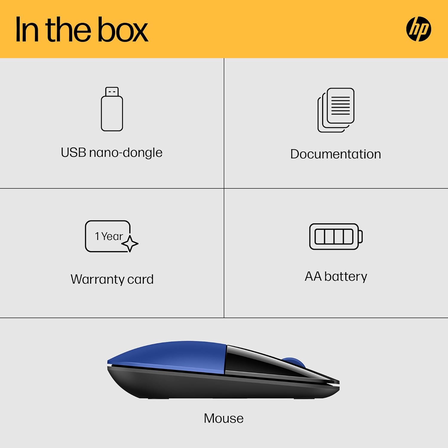 Buy HP,HP Z3700 Wireless Mouse – Blue, Slim Design, 2.4GHz, 1200 DPI Optical Sensor, Multi-OS Compatible, Blue LED, Up to 16 Months Battery Life - Gadcet UK | UK | London | Scotland | Wales| Near Me | Cheap | Pay In 3 | Keyboard & Mouse