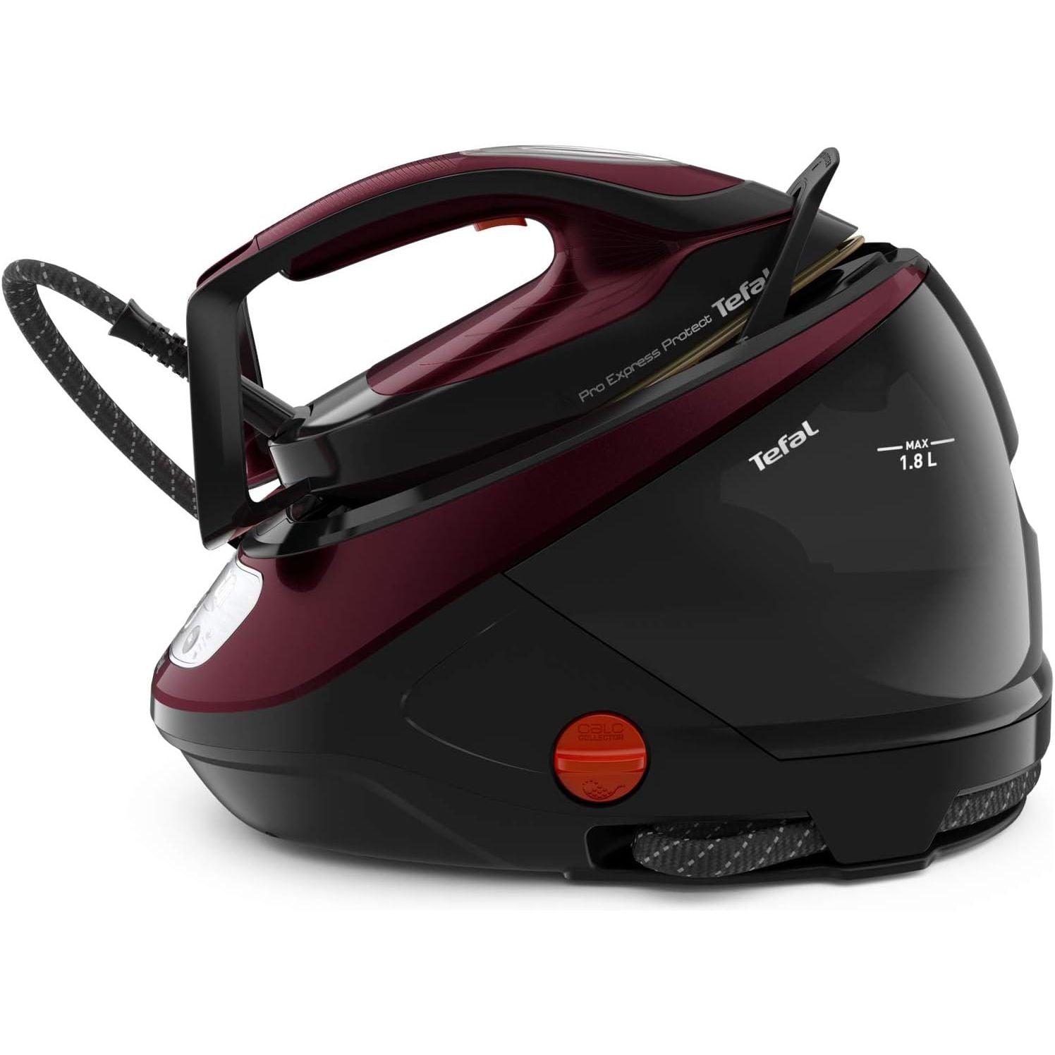 Buy TEFAL,Tefal Pro Express Protect Steam Generator Iron – 1.8L, 7.5 Bar, 140g/min Continuous Steam, 560g/min Boost, 2600W, Removable Scale Collector – Burgundy & Black (GV9230) - Gadcet UK | UK | London | Scotland | Wales| Near Me | Cheap | Pay In 3 | Irons