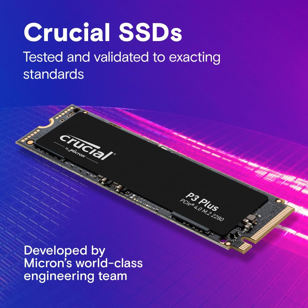 Buy Crucial,Crucial P3 Plus 4TB SSD, M.2 NVMe PCIe Gen4, Up to 4800MB/s, Laptop & Desktop Compatible, Solid State Drive (CT4000P3PSSD801) - Gadcet UK | UK | London | Scotland | Wales| Near Me | Cheap | Pay In 3 | Hard Drives
