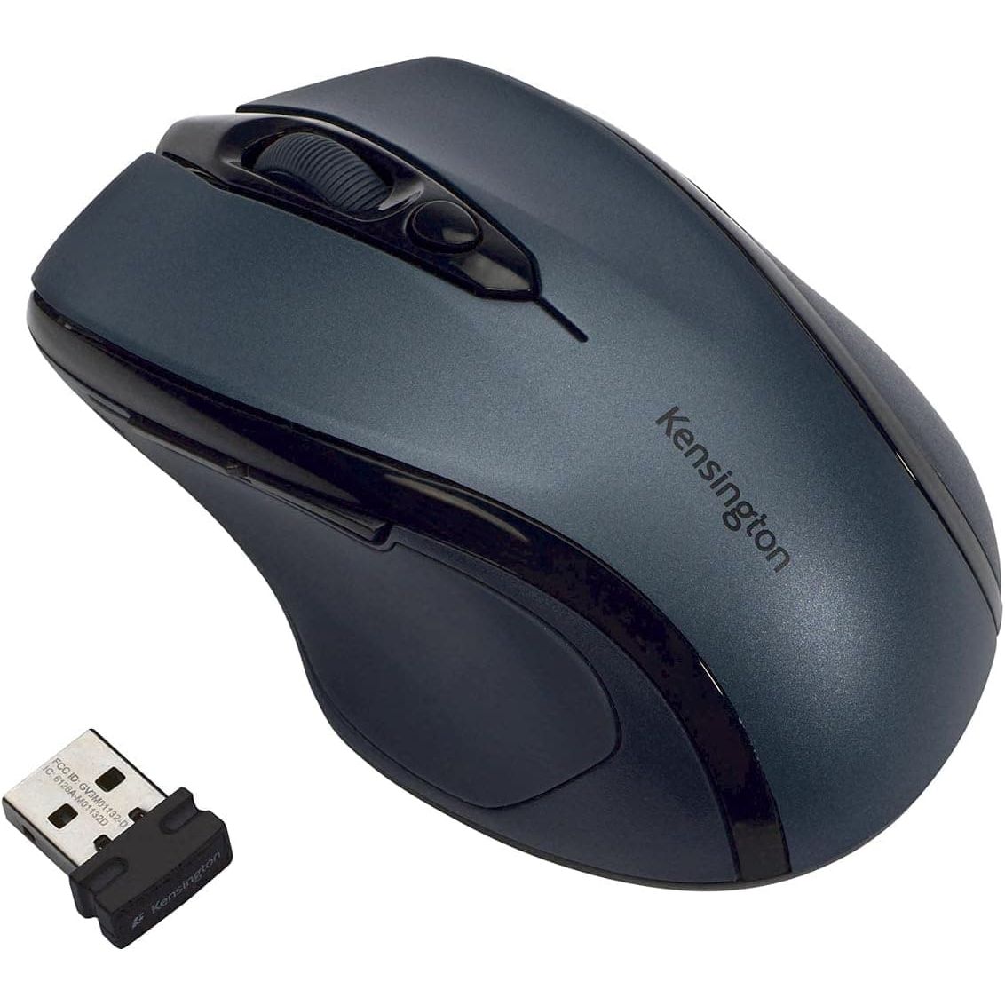 Buy Kensington,Kensington Pro Fit Wireless Mouse - Mid-Sized 5-Button Optical Home Office Wireless Mouse with Ergonomic Right-Handed Shape and Plug & Play Set Up - Compatible with Windows & MacOS - Grey - Gadcet UK | UK | London | Scotland | Wales| Ireland | Near Me | Cheap | Pay In 3 | Mice & Trackballs