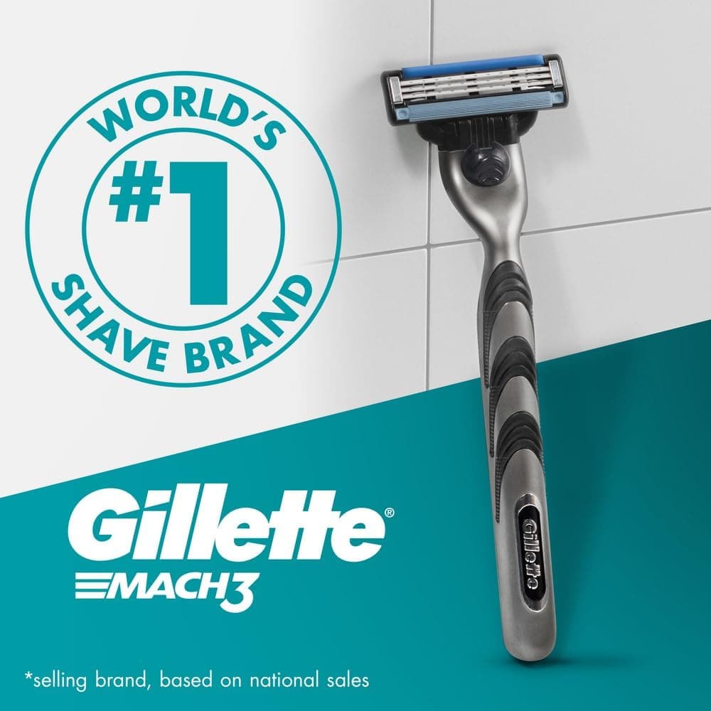 Buy Gillette,Gillette Mach3 Razor Blades Men, Pack of 4 Razor Blade Refills, Upgraded Lubrastrip for an Enhanced Glide, Fits all Mach3 Handles - Gadcet UK | UK | London | Scotland | Wales| Ireland | Near Me | Cheap | Pay In 3 | Shaver & Trimmer