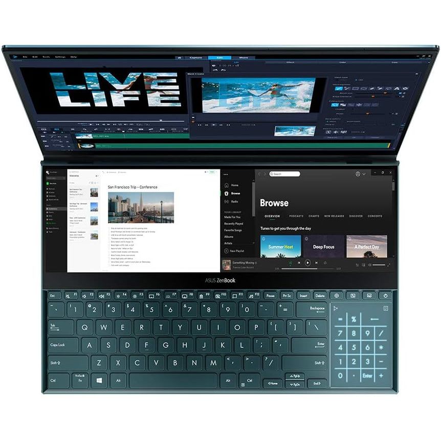 Buy ASUS,ASUS ZenBook Pro Duo UX581 – Intel Core i9, 32GB RAM, 1TB SSD, RTX 2060 6GB, 15.6" 4K Dual Screen Laptop Celestial Blue - Gadcet UK | UK | London | Scotland | Wales| Near Me | Cheap | Pay In 3 | Laptops
