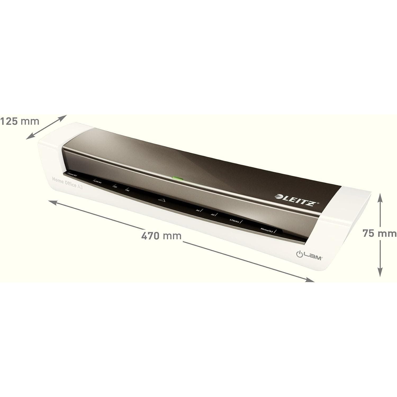 Buy Leitz,Leitz 74401089 iLam A3 Laminator, Ideal for Home Office - Metallic Dark Grey - Gadcet UK | UK | London | Scotland | Wales| Near Me | Cheap | Pay In 3 | Office Electronic