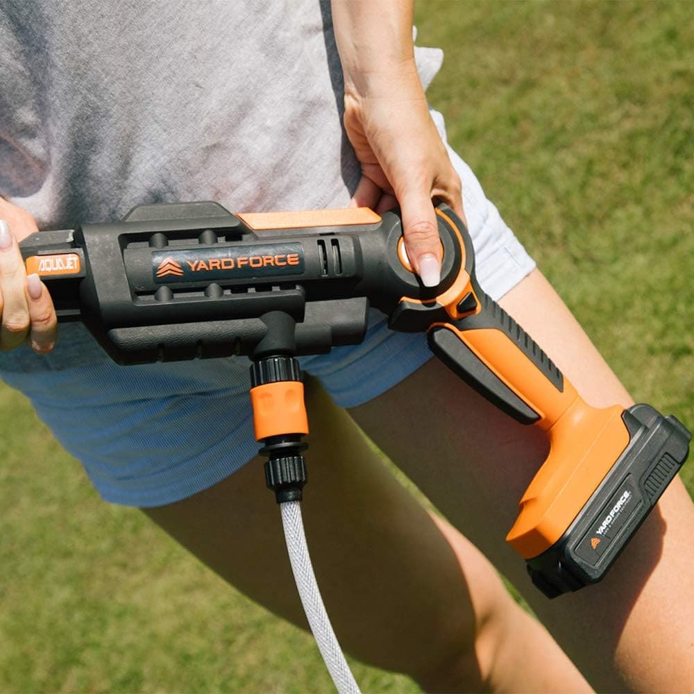 Buy Yard Force,Yard Force Aquajet 20V Cordless Pressure Washer - 22Bar with 2.5Ah Battery, Charger, and Accessories LW C02 - Gadcet UK | UK | London | Scotland | Wales| Near Me | Cheap | Pay In 3 | Pressure Washers