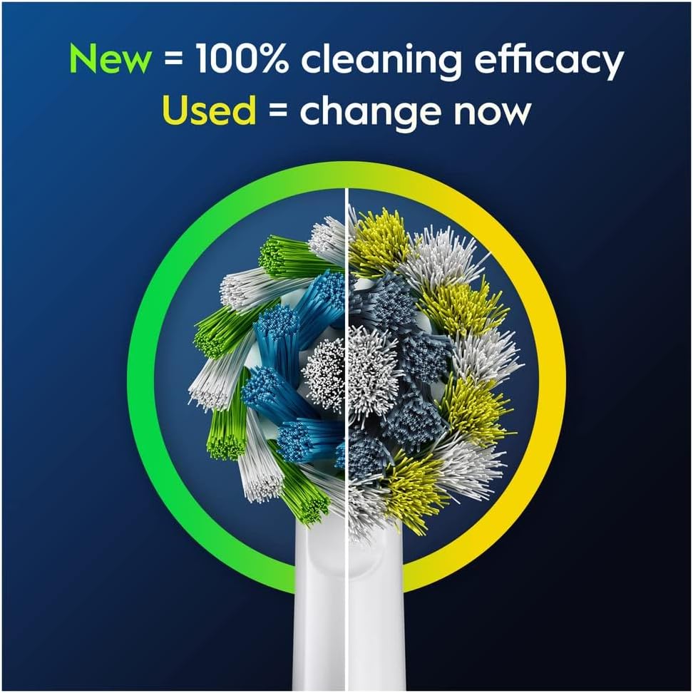 Buy Oral-B,Oral-B Pro Cross Action Electric Toothbrush Head, X-Shape and Angled Bristles for Deeper Plaque Removal, Pack of 10 Toothbrush Heads, Suitable for Mailbox, White - Gadcet UK | UK | London | Scotland | Wales| Near Me | Cheap | Pay In 3 | Toothbrush Accessories