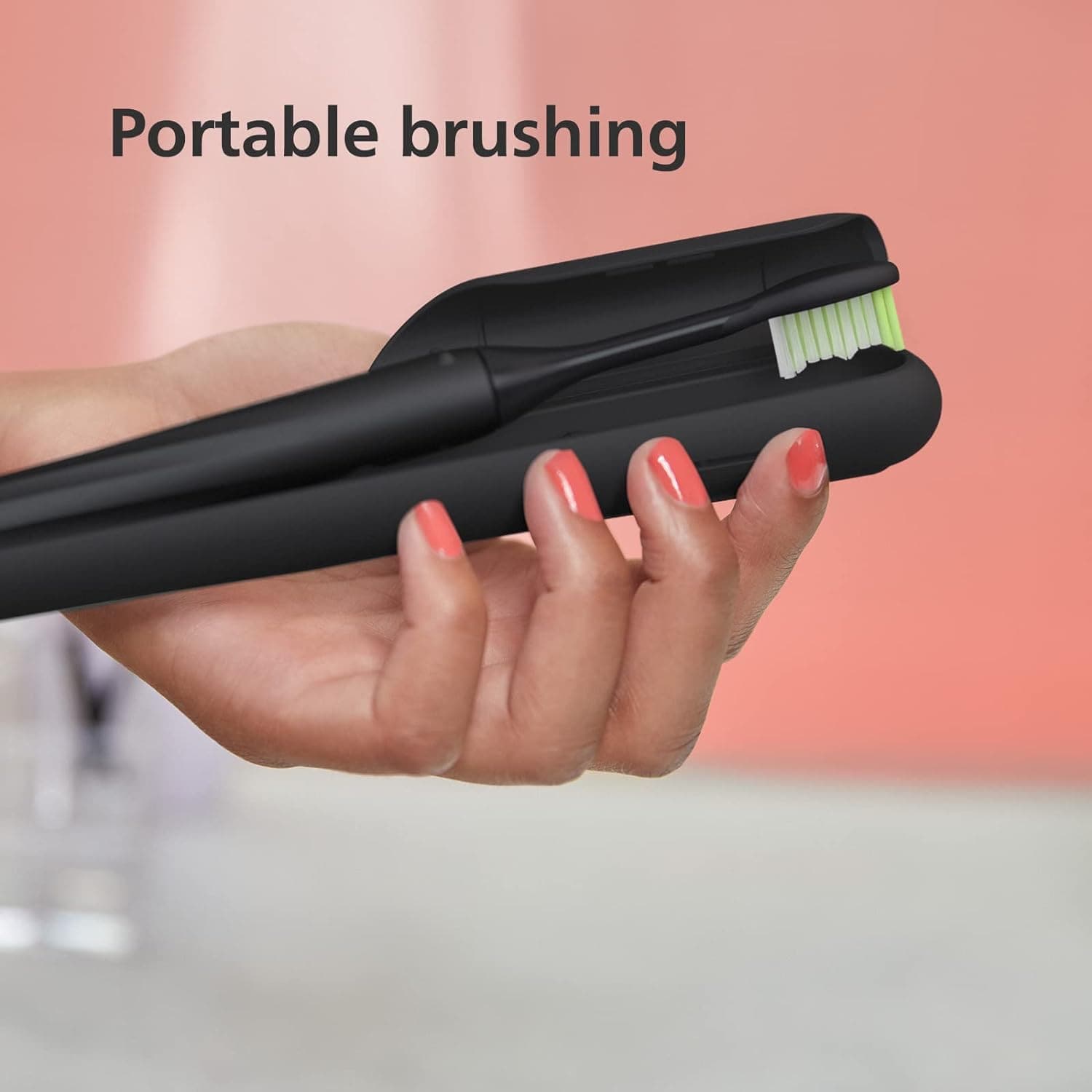 Buy Philips,PHILIPS One Rechargeable Toothbrush - Electric Toothbrush in Shadow Black (Model HY1200/06) - Gadcet | UK | London | Scotland | Wales| Near Me | Cheap | Pay In 3 | Toothbrushes