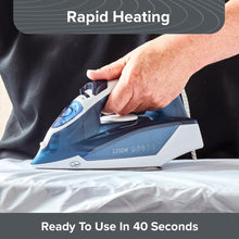 Buy Quest Steam,Quest Steam Iron 2200W – 40s Rapid Heat-Up, Variable Temperature, Self-Clean, Non-Stick Soleplate, Lightweight, Blue - Gadcet UK | UK | London | Scotland | Wales| Near Me | Cheap | Pay In 3 | Irons