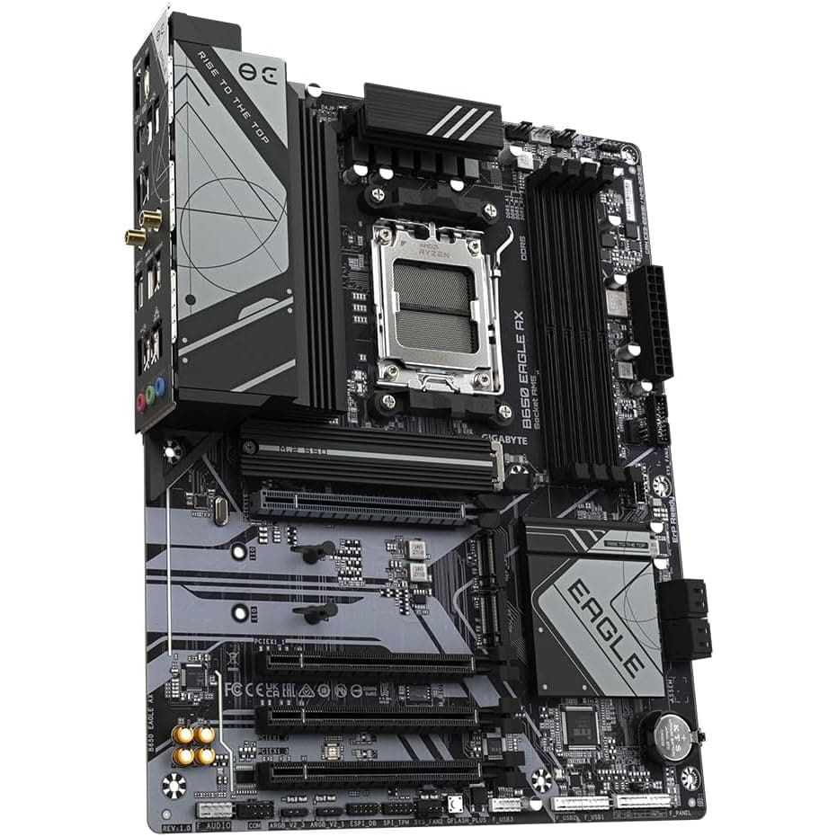 Buy Gigabyte,Gigabyte B650 EAGLE AX Motherboard for AMD Ryzen 7000, 12+2+2 VRM, DDR5 7600MHz OC, PCIe 5.0/4.0 M.2, Wi-Fi 6E, GbE LAN, USB 3.2 Gen2 - Gadcet UK | UK | London | Scotland | Wales| Near Me | Cheap | Pay In 3 | Motherboards
