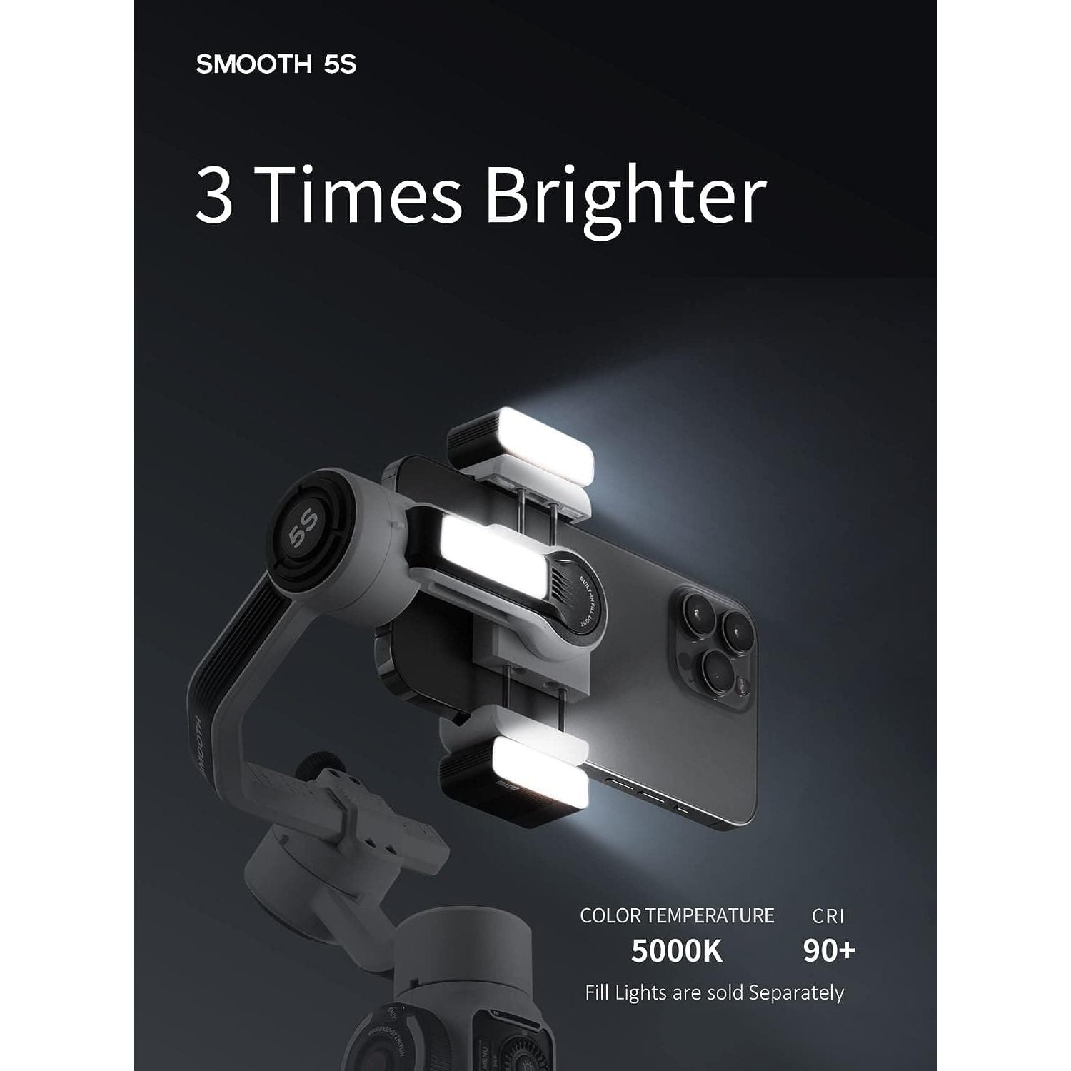 Buy ZHIYUN,Zhiyun Smooth 5S - Gimbal Stabilizer for Smartphones - Grey - Gadcet UK | UK | London | Scotland | Wales| Ireland | Near Me | Cheap | Pay In 3 | Camera Parts & Accessories