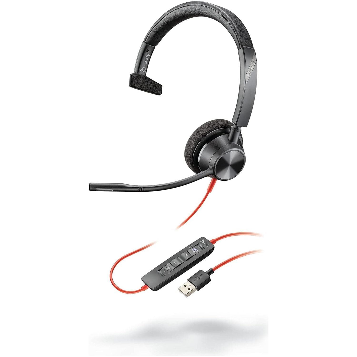 Buy Poly,Plantronics - Blackwire 3310 USB-A (Poly) - Wired, Single Ear (Mono) Headset with Boom Mic - USB-A to connect to your PC and/or Mac - Works with Teams - Gadcet UK | UK | London | Scotland | Wales| Near Me | Cheap | Pay In 3 | Headphones & Headsets