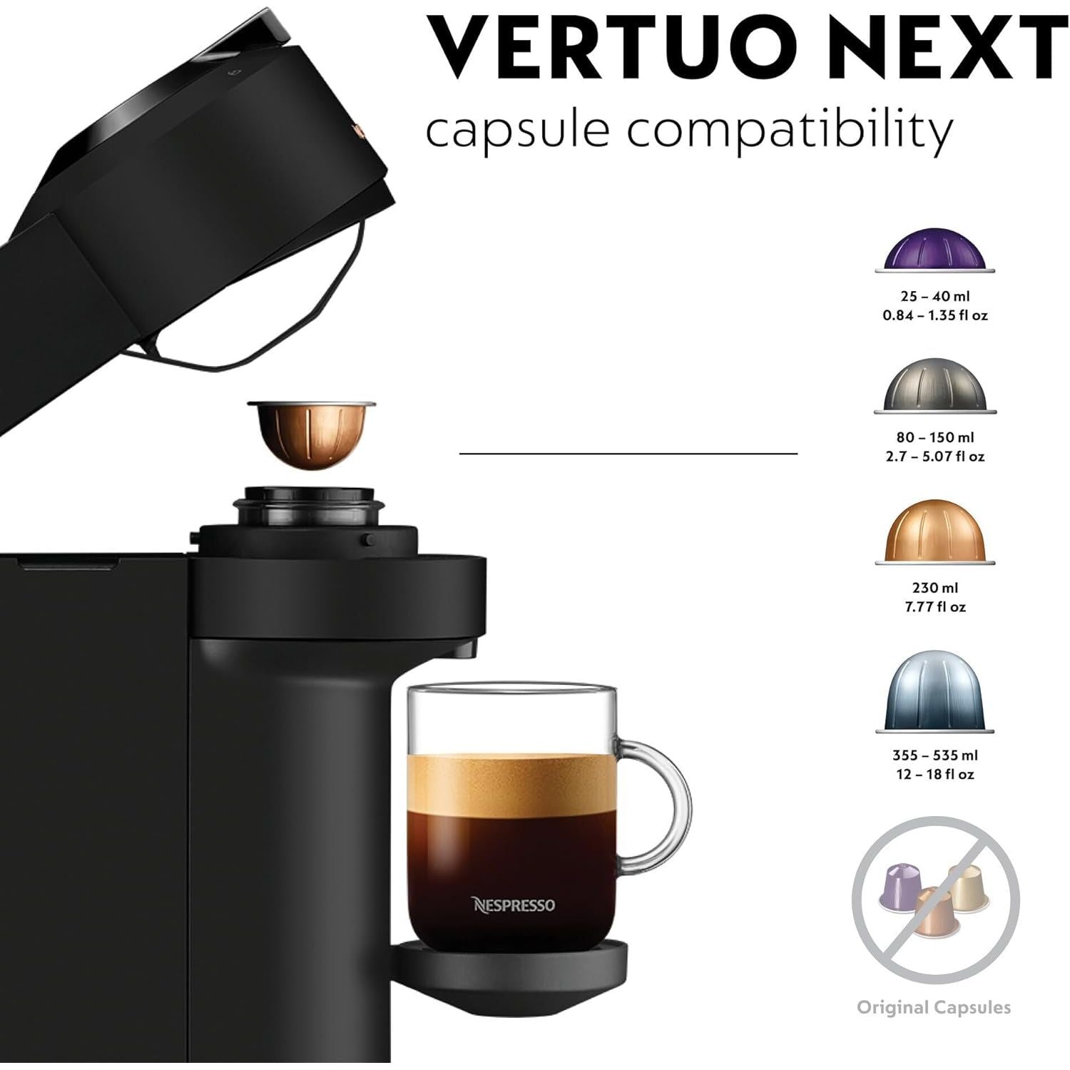 Buy Nespresso,Nespresso Vertuo Next ENV120.BM Capsule Coffee Machine – Matt Black - Gadcet UK | UK | London | Scotland | Wales| Near Me | Cheap | Pay In 3 | Coffee Makers & Espresso Machines