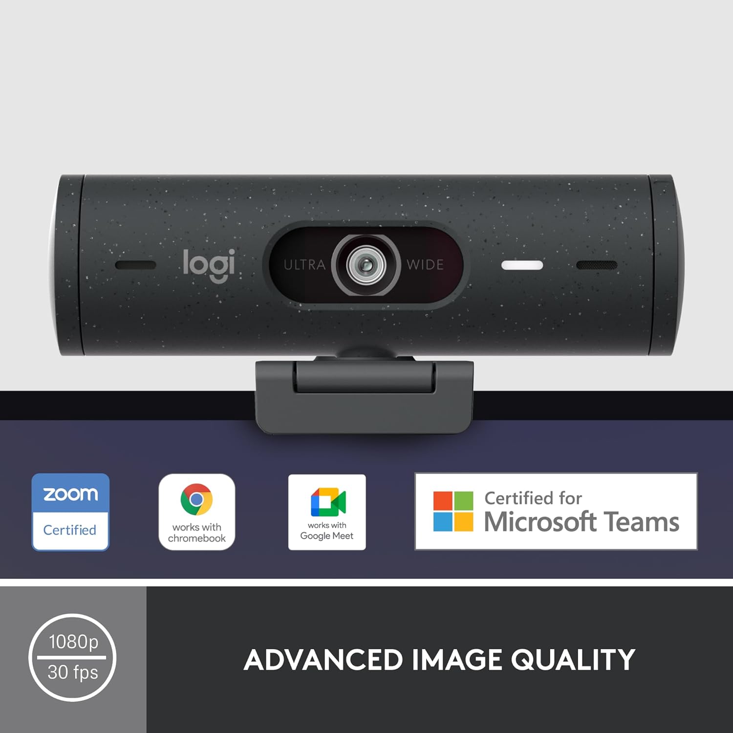 Buy Logitech,Logitech Brio 500 Full HD Webcam – Graphite (Auto Framing, Show Mode, Privacy Shutter, USB-C) - Gadcet UK | UK | London | Scotland | Wales| Near Me | Cheap | Pay In 3 | Webcams