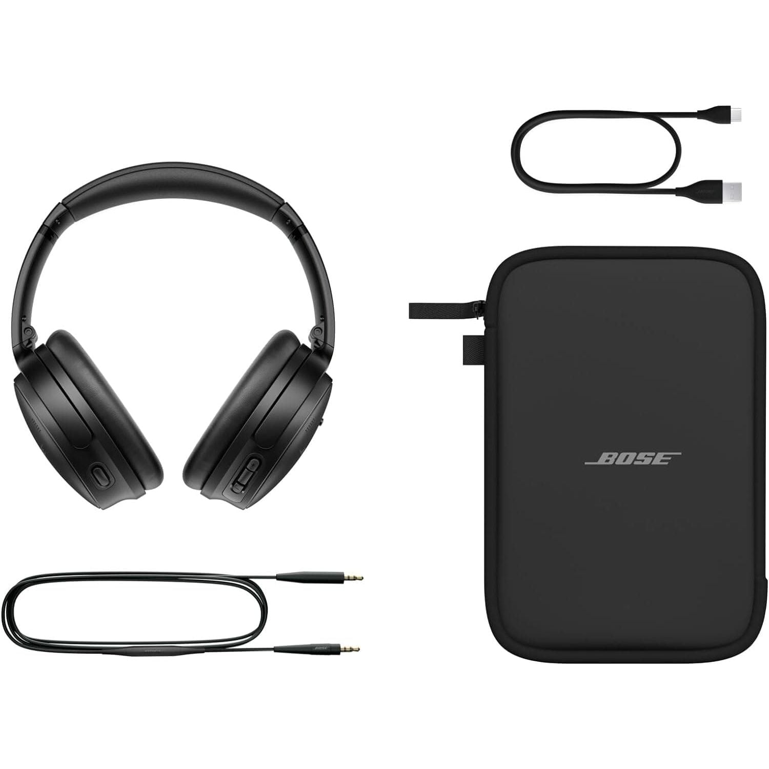 Bose QuietComfort SC Wireless Noise Cancelling Headphones, Bluetooth Over Ear Headphones with Up To 24 Hours of Battery Life, with Soft Case, Black - 6