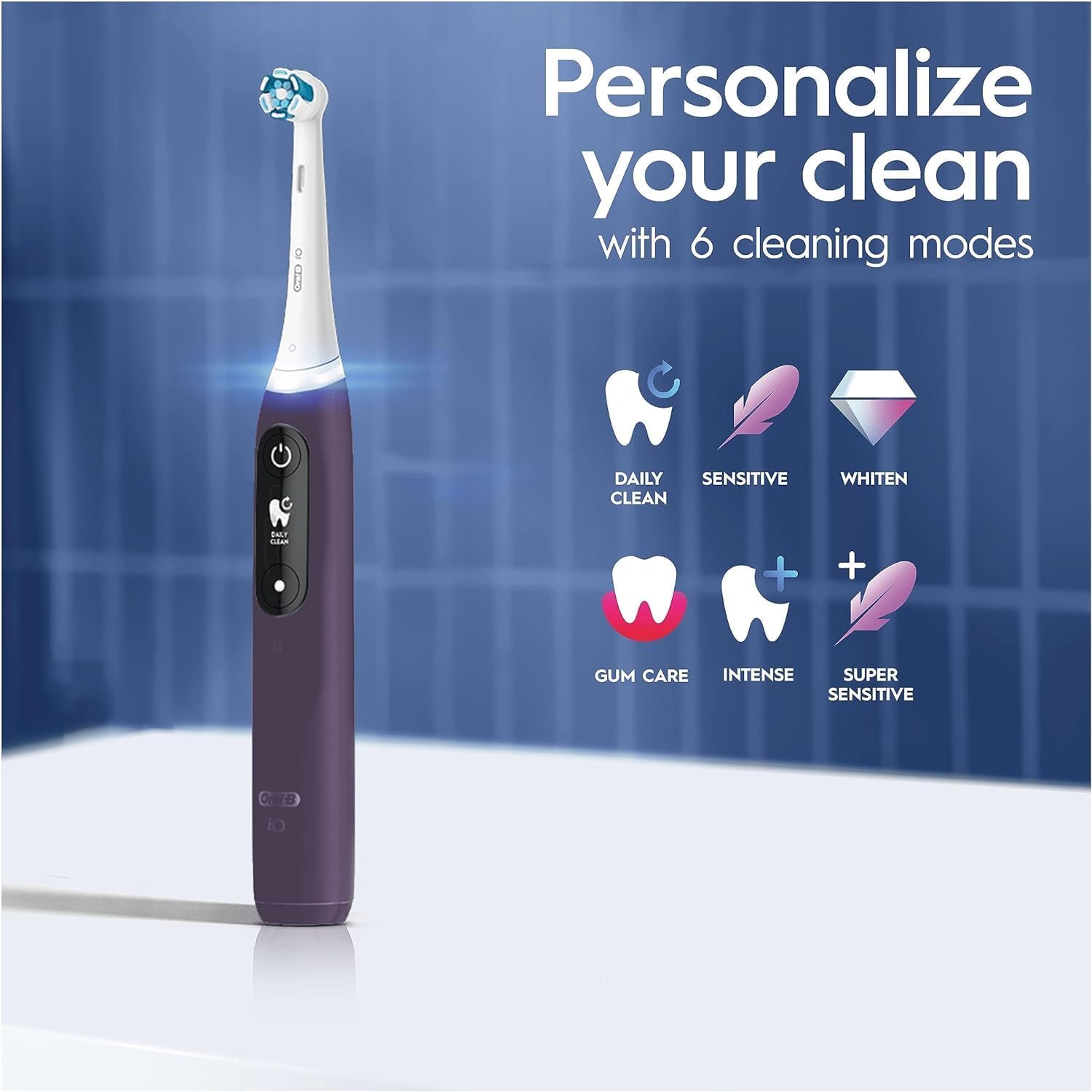 Buy Oral B,Oral-B iO8 Electric Toothbrush for Adults - App Connected, 6 Modes, Teeth Whitening, Travel Case, 1 Brush Head, 2-Pin UK Plug - Limited Edition Gift for Men/Women - Gadcet UK | UK | London | Scotland | Wales| Near Me | Cheap | Pay In 3 | Electric Toothbrushes