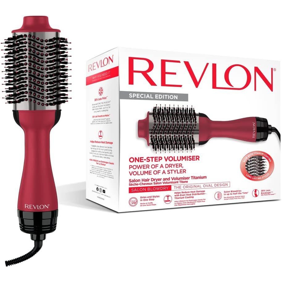 Buy REVLON,Revlon Salon One-Step Hair Dryer & Volumiser - 2-in-1 Styling Tool with Titanium Coating, Oval Design for Mid to Long Hair (RVDR5279UKE) - Gadcet UK | UK | London | Scotland | Wales| Near Me | Cheap | Pay In 3 | Hair Curler