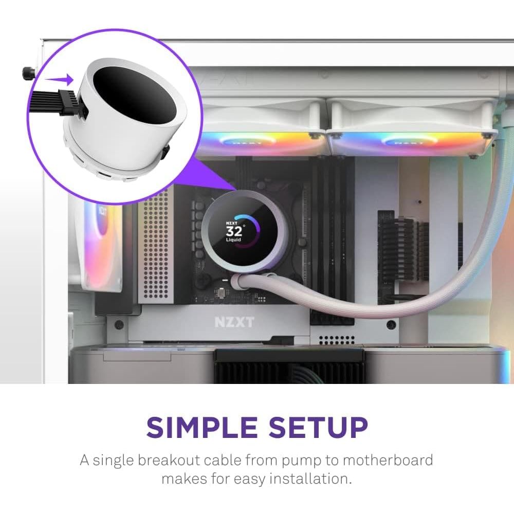 Buy Kraken,NZXT Kraken 360 RGB - RL-KR360-W1 - 360mm AIO CPU Liquid Cooler - Customizable 1.54" Square LCD Display for Images, Performance Metrics and More - 3 x F120 RGB Core Fans - White - Gadcet UK | UK | London | Scotland | Wales| Ireland | Near Me | Cheap | Pay In 3 | Computer Components