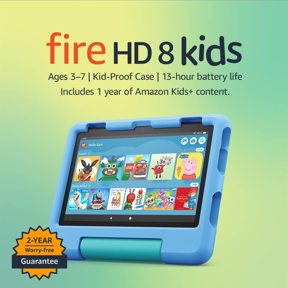 Buy Apple,Amazon Fire HD 8 Kids Tablet for 3-7, 8in 32GB – Blue - Gadcet UK | UK | London | Scotland | Wales| Ireland | Near Me | Cheap | Pay In 3 | Tablet Computers