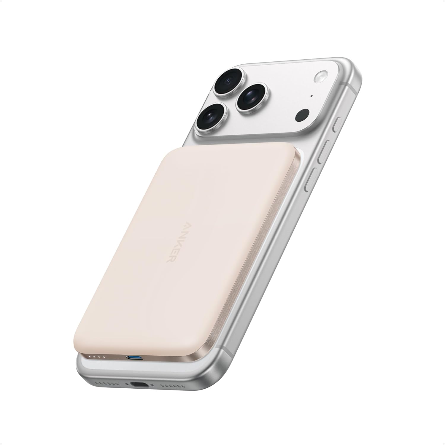 Buy Anker,Anker Nano Gold MagSafe Power Bank | Qi2 Certified 15W Max Wireless Charger | Ultra-Slim 5,000mAh Battery Pack - Gadcet UK | UK | London | Scotland | Wales| Near Me | Cheap | Pay In 3 | Power Banks