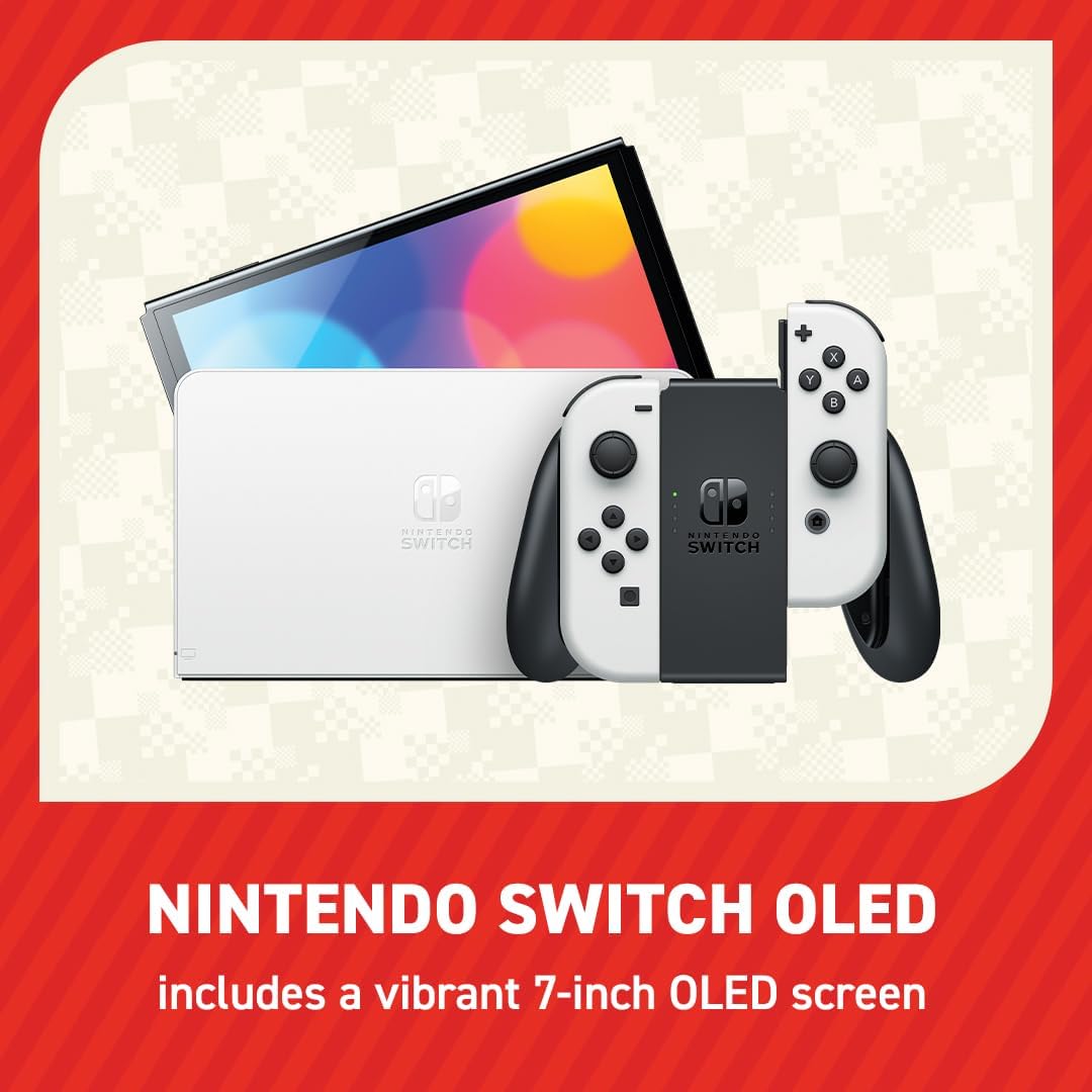 Buy Nintendo,Nintendo Switch OLED Model (White) with Super Mario Bros. Wonder Pre-Installed + 12-Month Switch Online Subscription Code - Gadcet UK | UK | London | Scotland | Wales| Near Me | Cheap | Pay In 3 | Video Game Consoles
